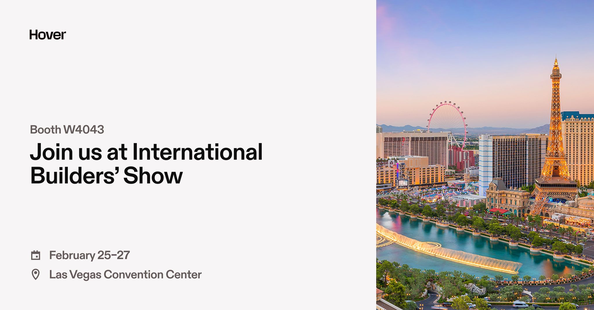 HOVER - We’re excited to be at the #IBS2025 and we’re ready to showcase ...