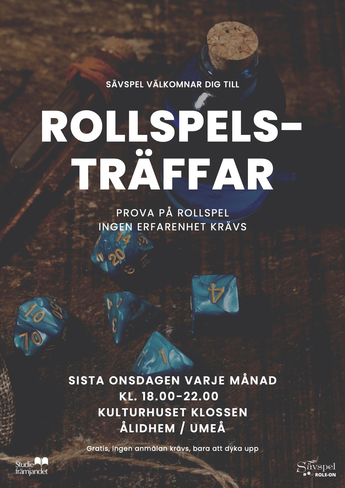 Spelkväll med rollspel på Klossen