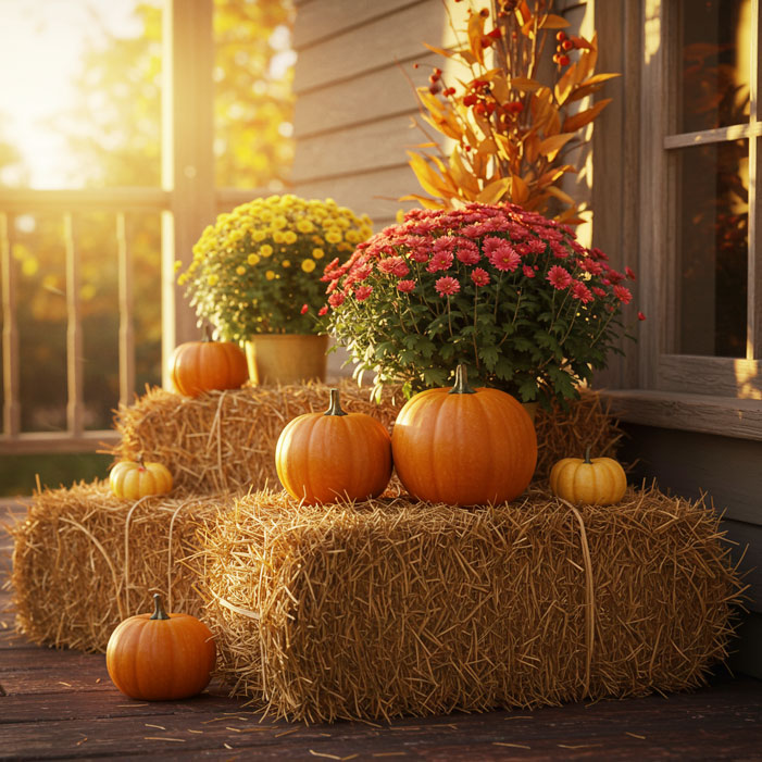 Muzzarelli - Straw bales turn any space into a bold celebration of # ...