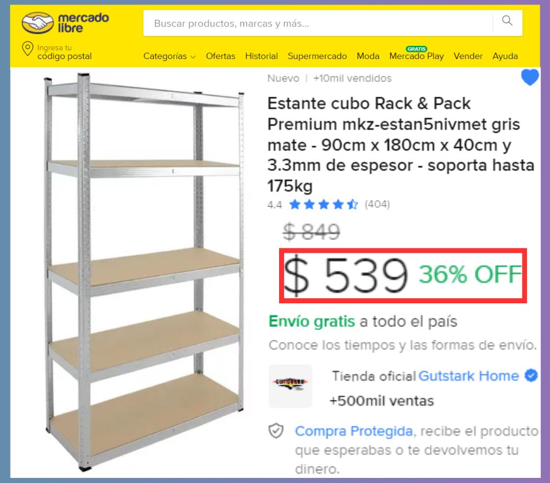 Rep - 🗄📥📚 Estante Cubo Rack Premium Modular Gris Mate Metálico con 5 ...