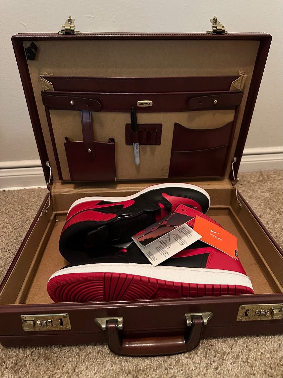 When will Nike re-release Air Jordan 1 in a briefcase?