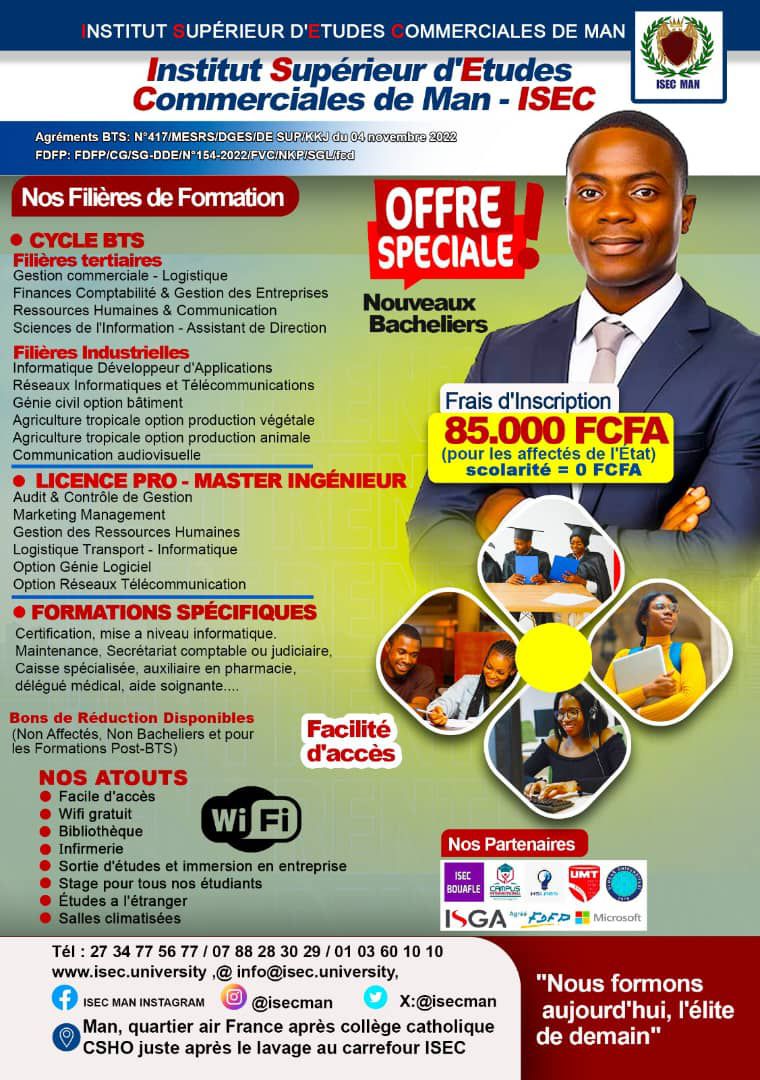 ISEC - Rentrée académique 2025-2026 🎓 Nouveau Bachelier ? Ton avenir ...