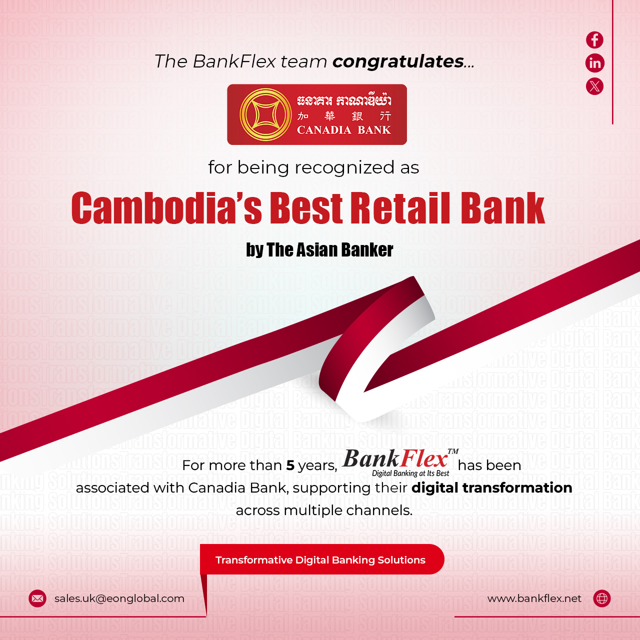 Bankflex - The BankFlex team congratulates Canadia Bank for being ...