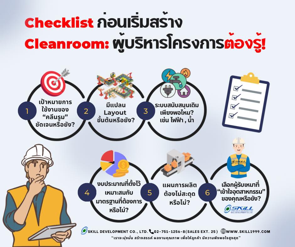 บจก. - “Checklist ก่อนเริ่มสร้างห้อง Cleanroom: ผู้บริหารโครงการต้องรู้ ...