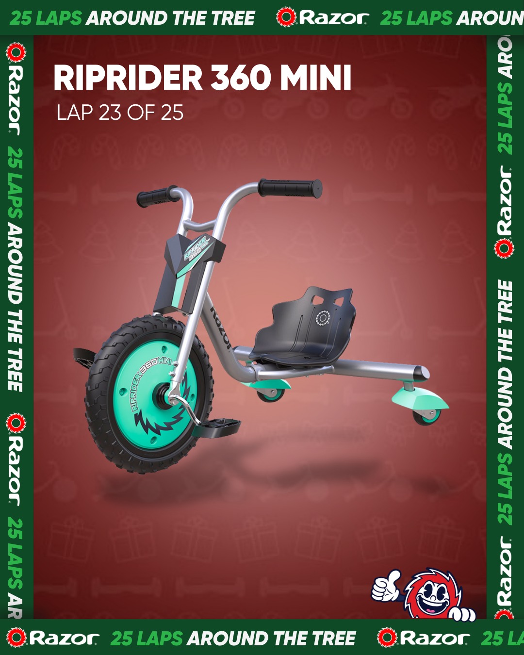 Razor Worldwide - Lap 23 of 25: RipRider 360 Mini 🎁 Built... | Facebook