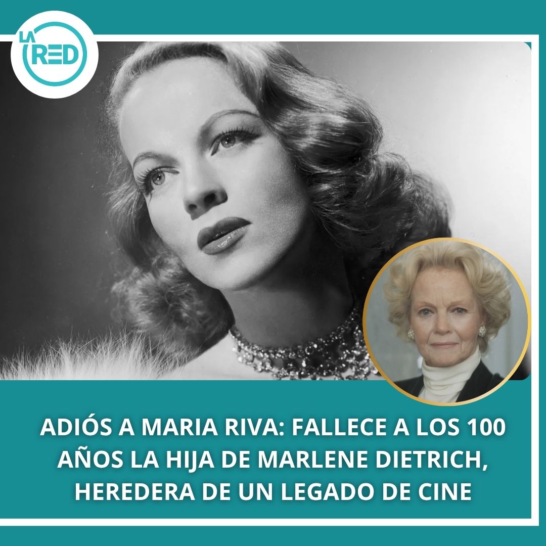 LaRed - La actriz Maria Riva, única hija de Marlene Dietrich, murió a ...