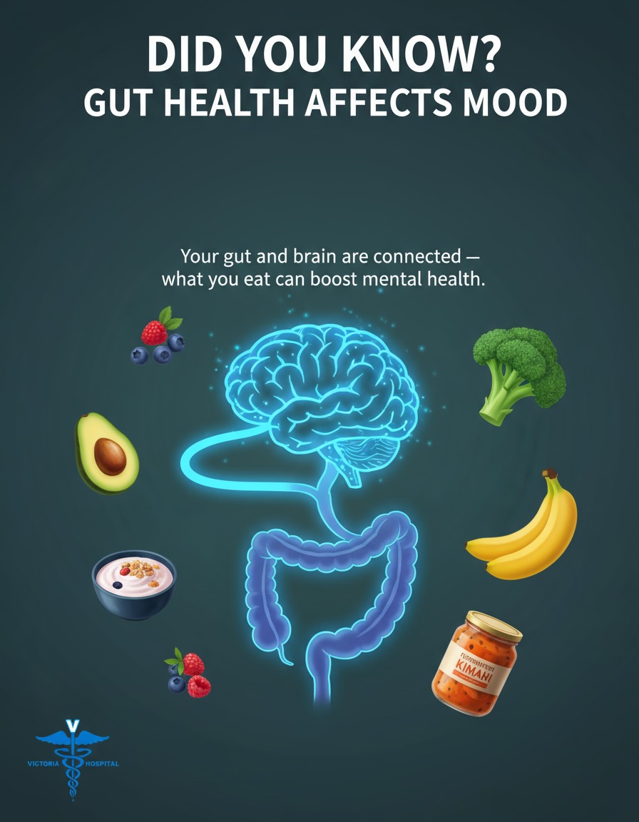 Gut Health Affects Mood 🧠 Your gut and brain are connected — what