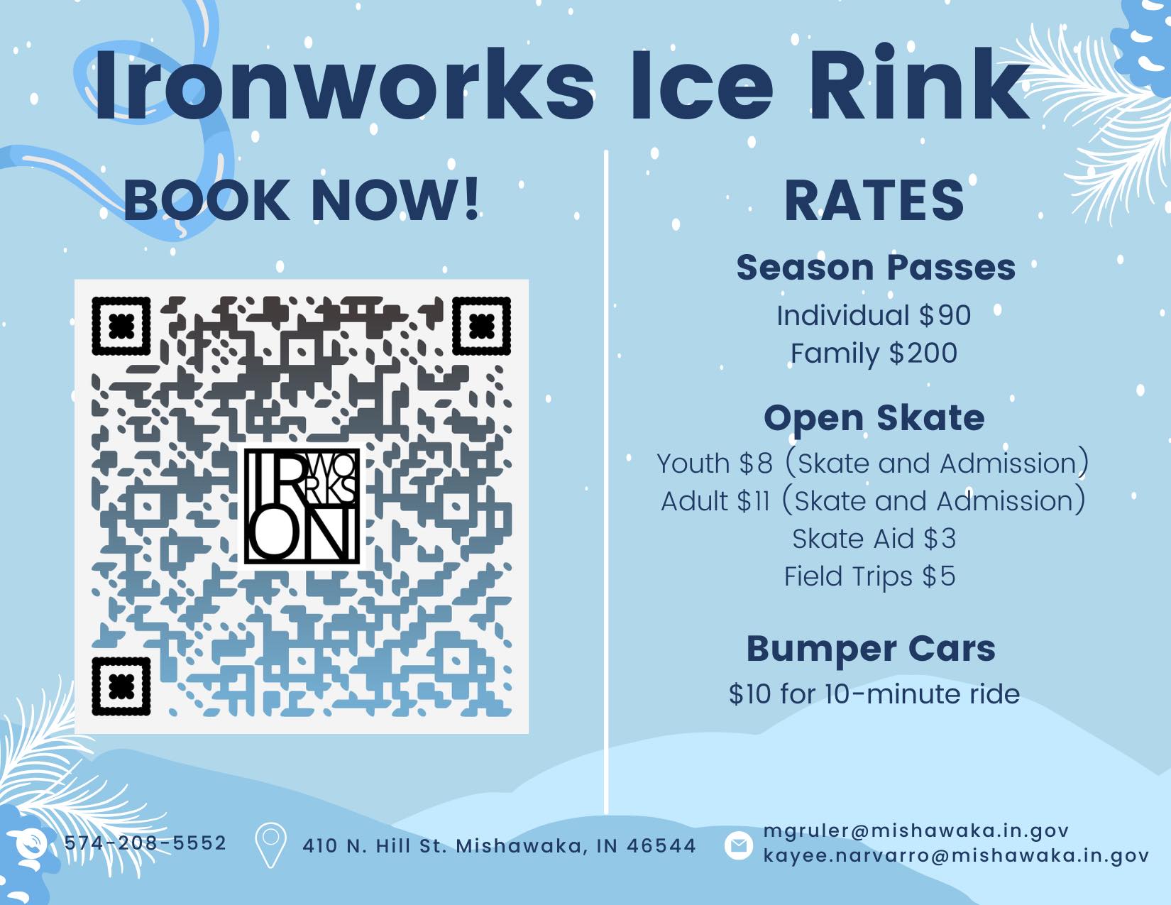 The first day for the Ice Bumper Cars at the Ironworks Ice Rinks