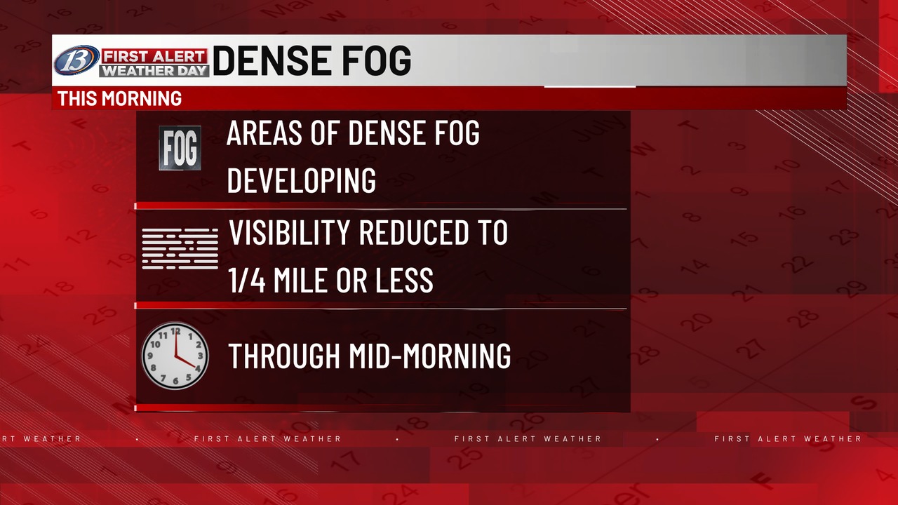 WEAU - [8/19 4:00am] It's a 13 FIRST ALERT WEATHER MORNING as dense fog ...