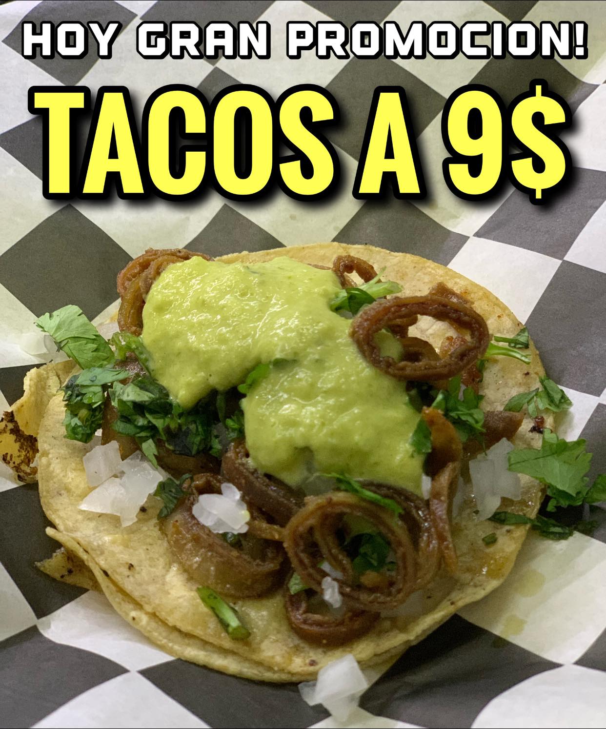 ⚠️HOY TODOS LOS TACOS A SOLO 9... - Tacos El Inválido