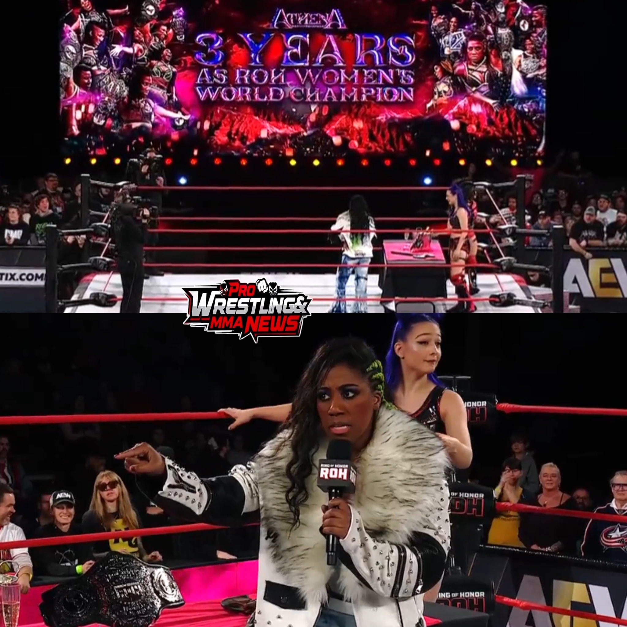Pro - ROH opened with Athena's 3 Year Celebration as #ROH Women's World ...