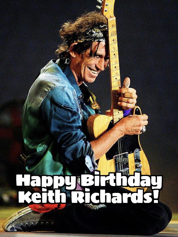 Happy 82nd Birthday Keith Richards!