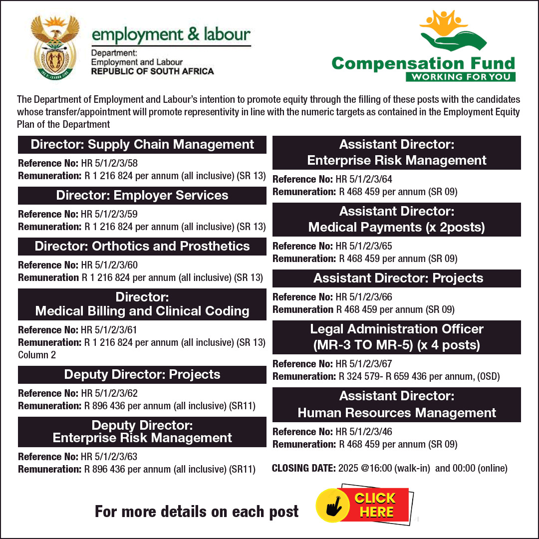 IOL - #Sponsored | Department of Employment and Labour is hiring! 📢 Be ...