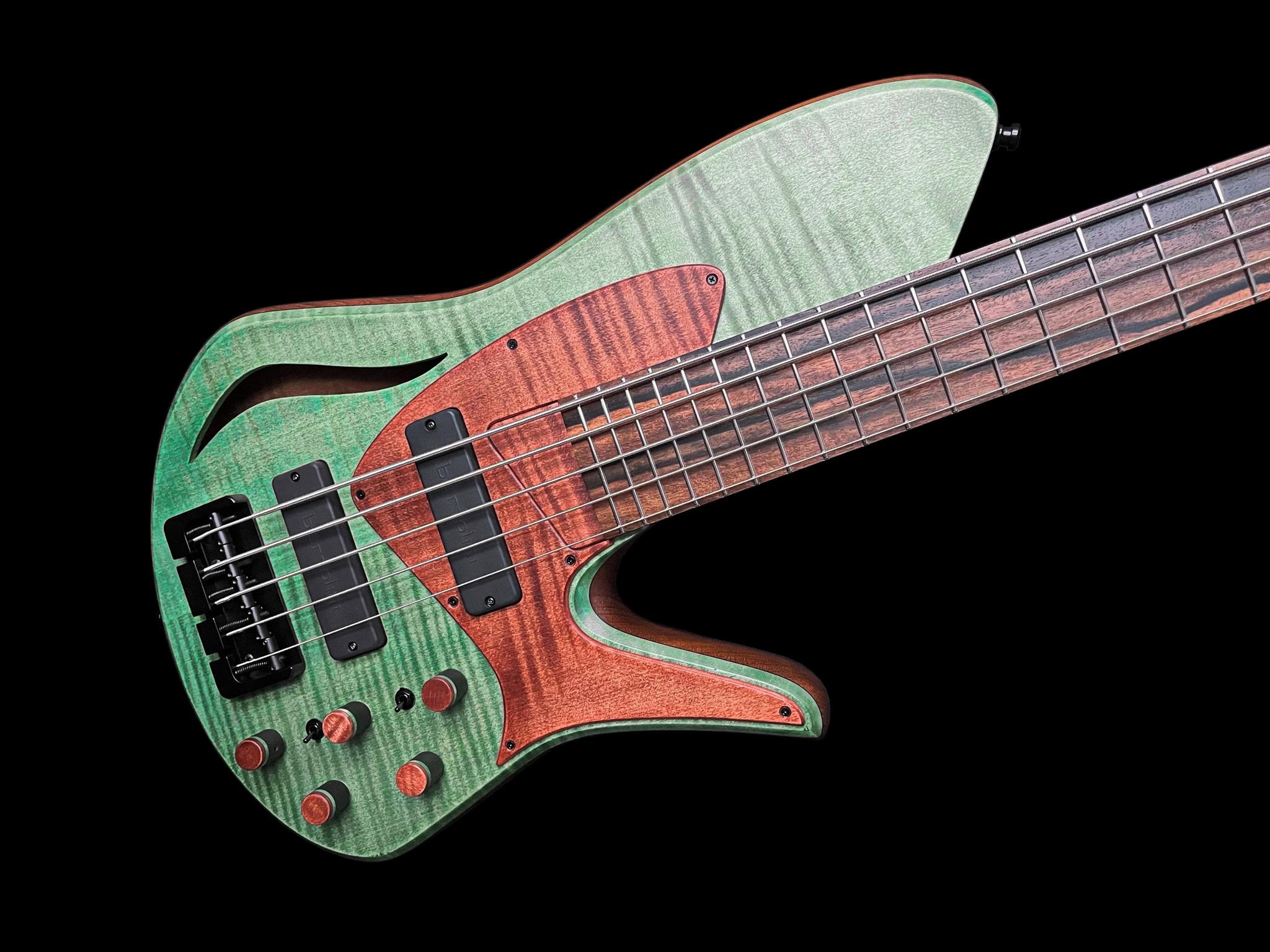 Marusya Guitars SC5 Maple Blue