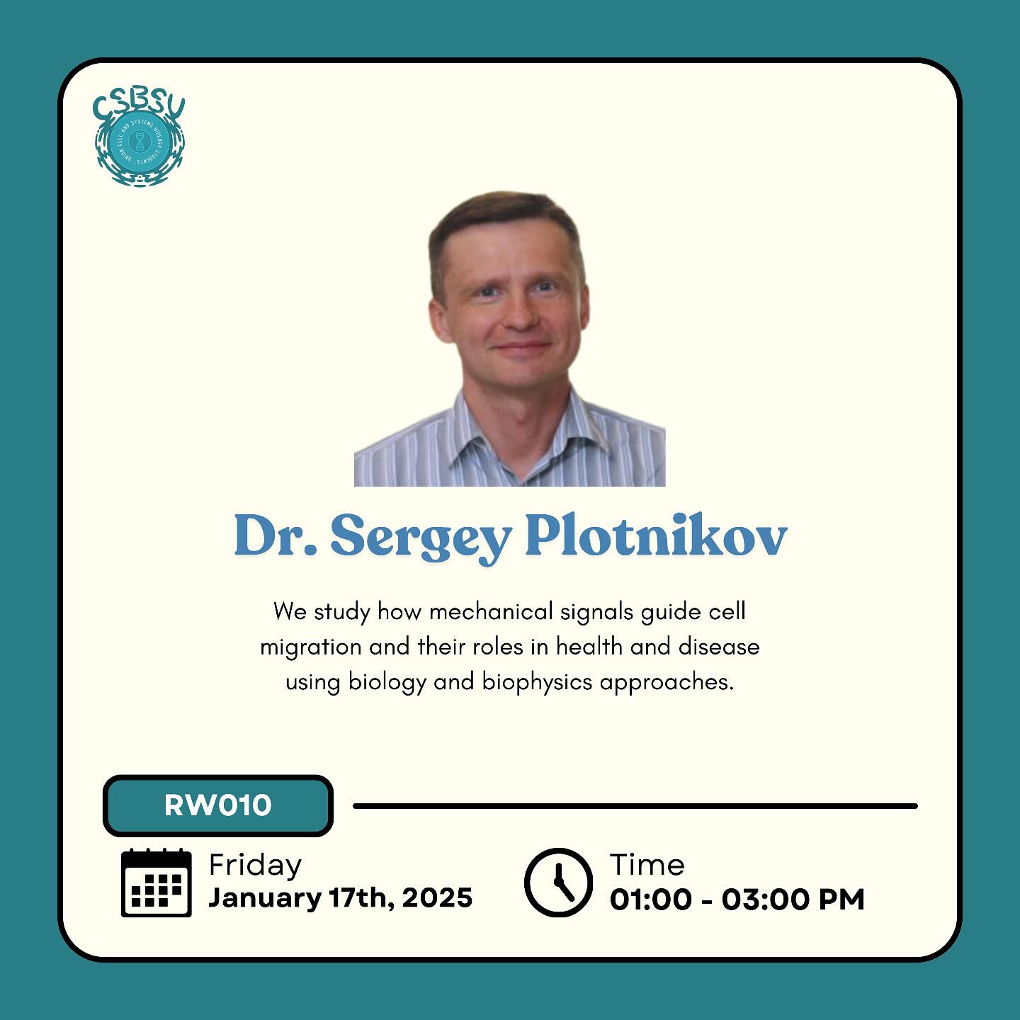 🌟 Meet Dr. Sergey V. Plotnikov! 🔬 Research Focus: Dr. Plotnikov ...