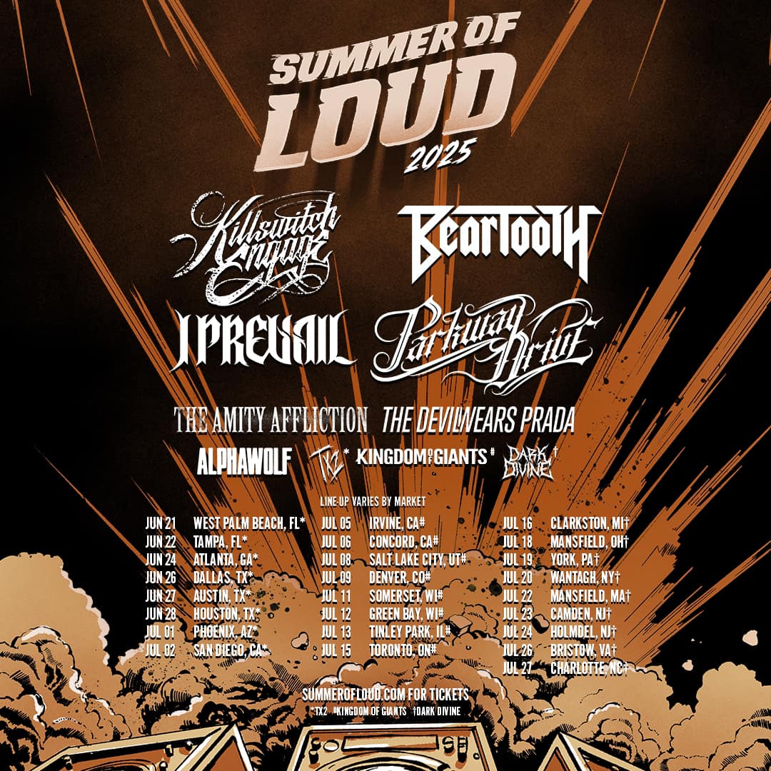 Killswitch Engage announces Summer of Loud tour 2025