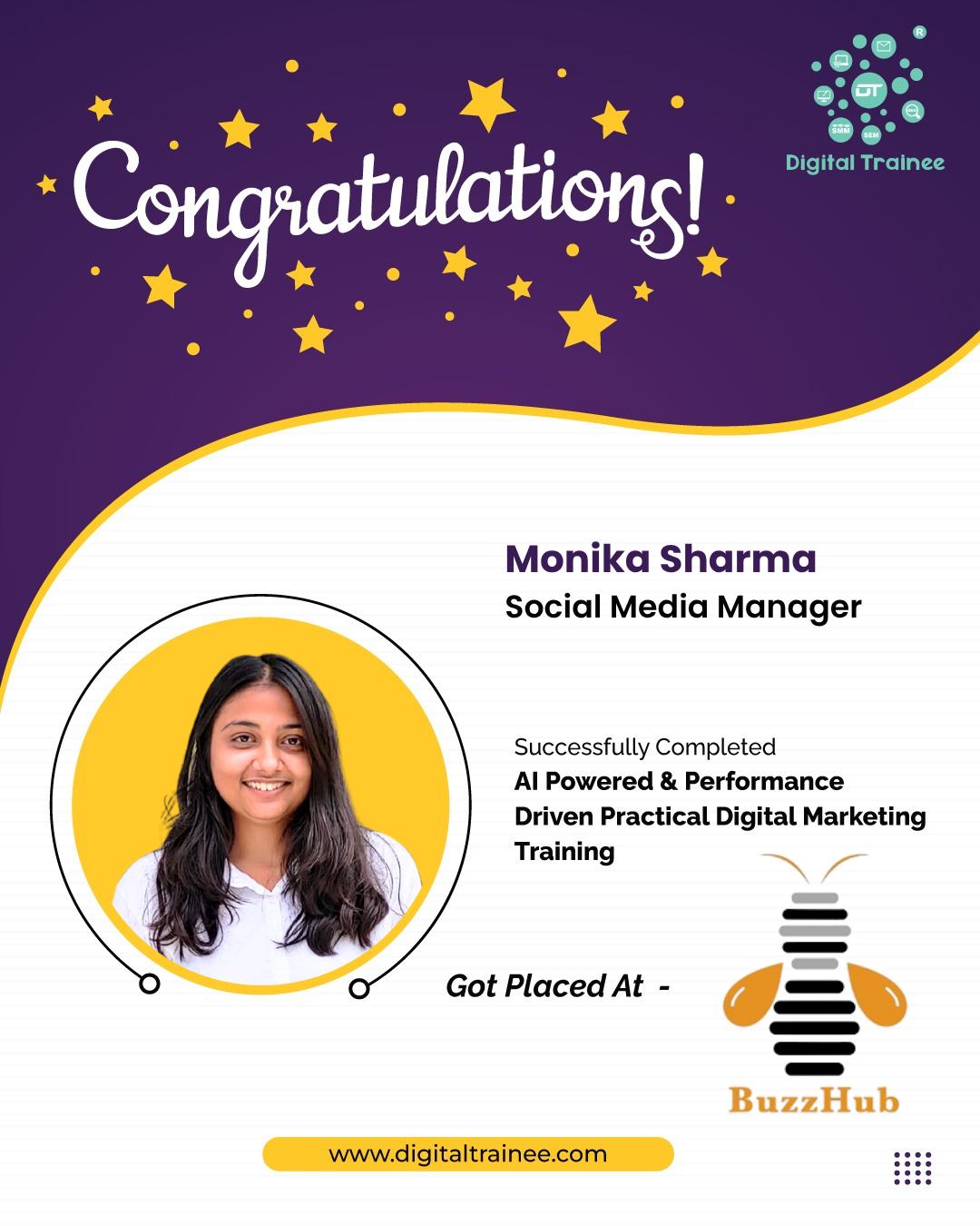 Digital Trainee - Congratulations to our Digital Marketing... | Facebook