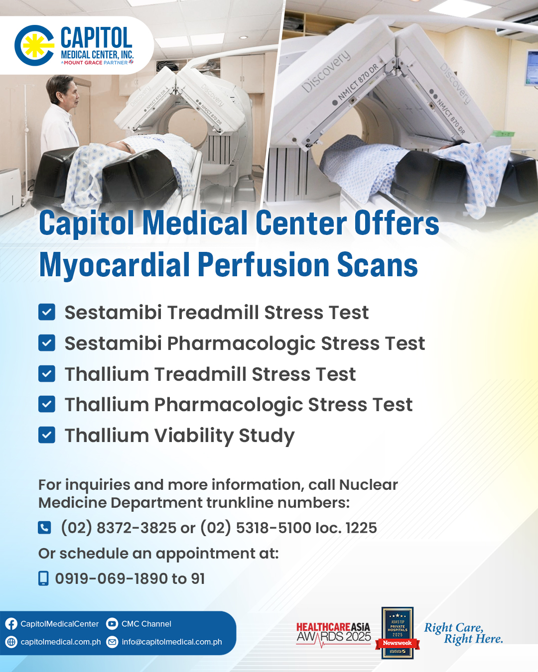 Capitol - Capitol Medical Center now Offers Myocardial perfusion Scans ...