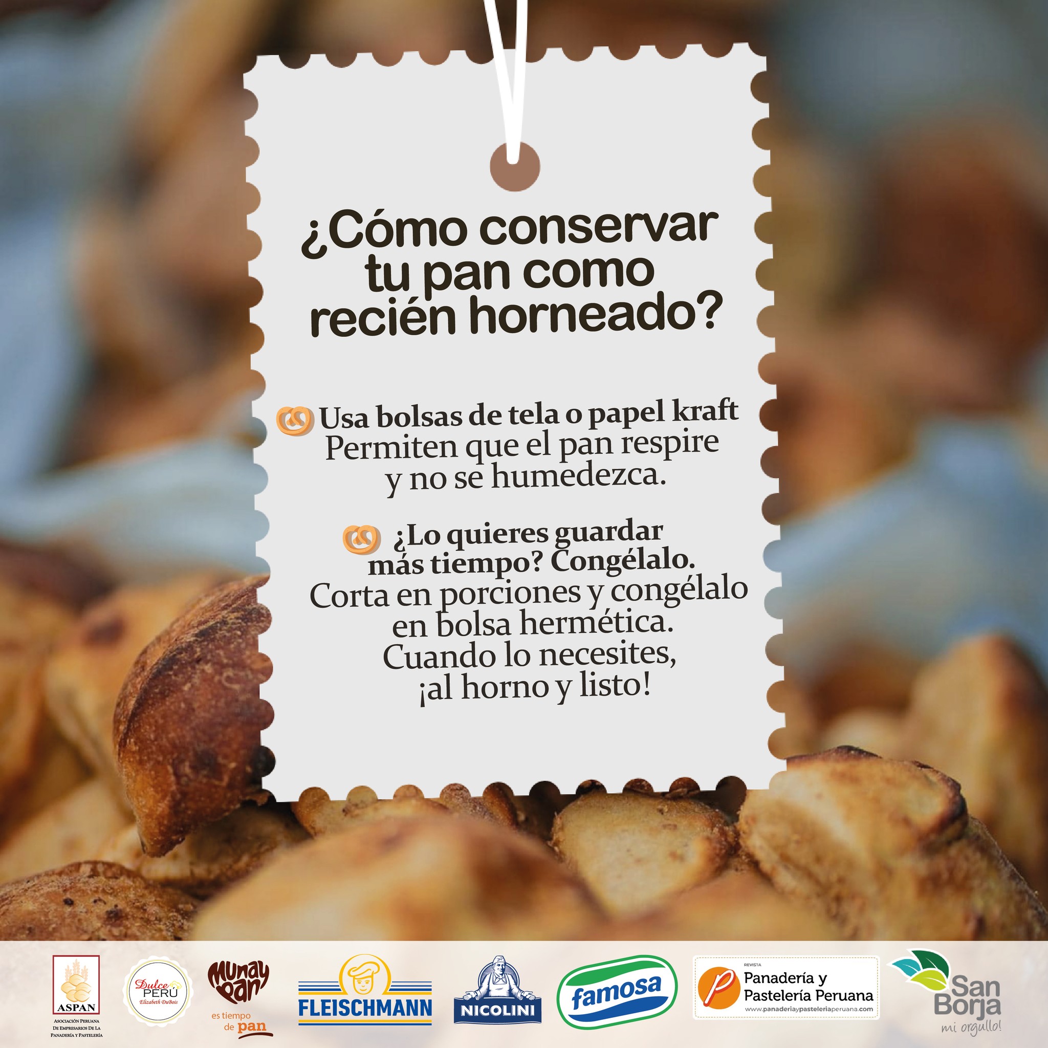 Dulce - ¿Te dura poco el pan artesanal? 🧐🥖 Aquí te traemos unos tips ...