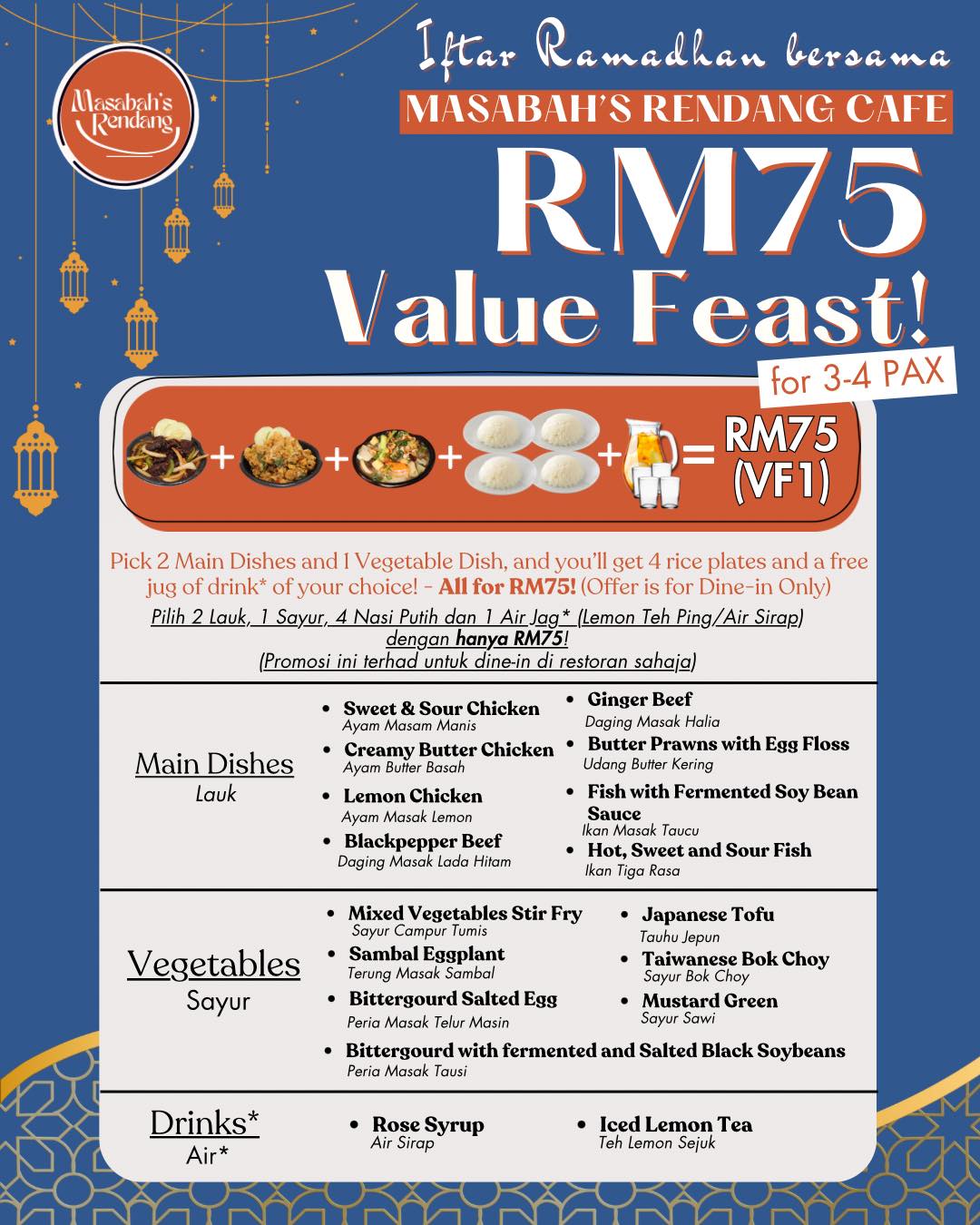 Masabah's - 🌟 Salam Ramadhan from Masabah's Rendang Cafe! We’ve ...