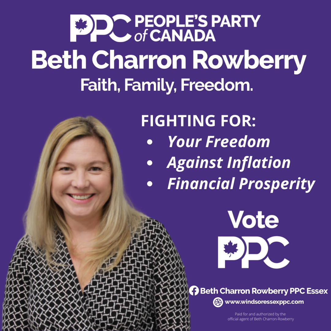 Beth Charron Rowberry PPC Essex - Don't Vote the Status Quo - Choose ...