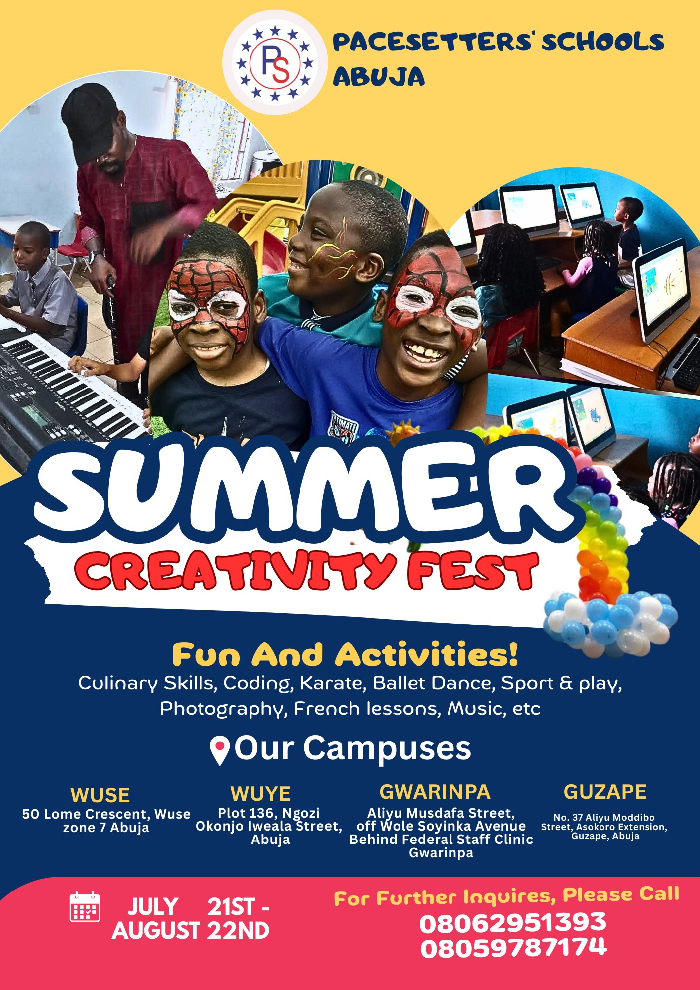Pace - 🌞 Pacesetters Schools Abuja – 2025 Summer Program⛱️⛱️☀️🌈 We are ...
