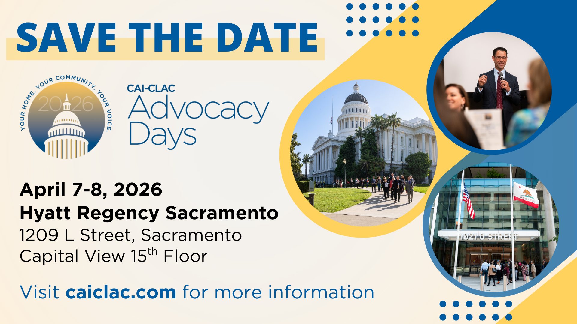 CAI - 🗓️ Save the Date! CAI-CLAC Advocacy Days are April 7-8th, 2026! 🏛 ...
