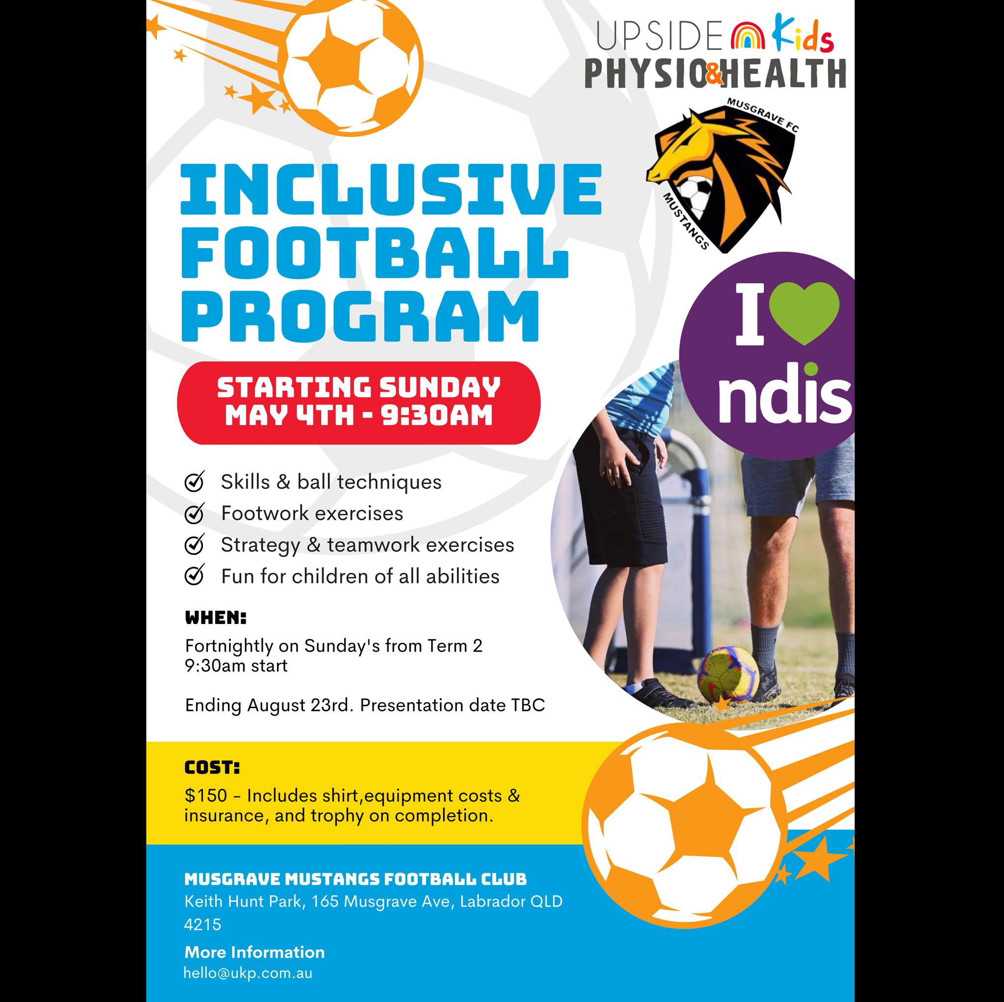 Musgrave - ⚽ INCLUSIVE FOOTBALL PROGRAM – JOIN US FROM MAY 4! 🌟 We’re ...