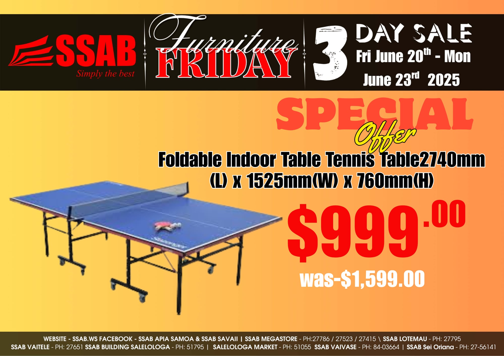 SSAB APIA SAMOA - 🏓 Game On – Anytime, anywhere! Enjoy... | Facebook