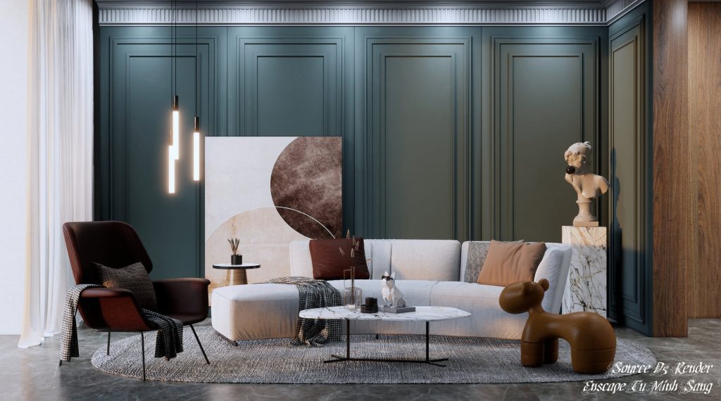 Free - 4218 Interior Livingroom Scene Sketchup Model by Tu Minh Sang ...