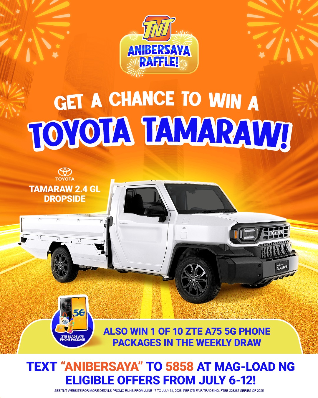 TNT - Panalo na sa saya, panalo pa sa wheels 🏆🚘 May chance manalo ng ...