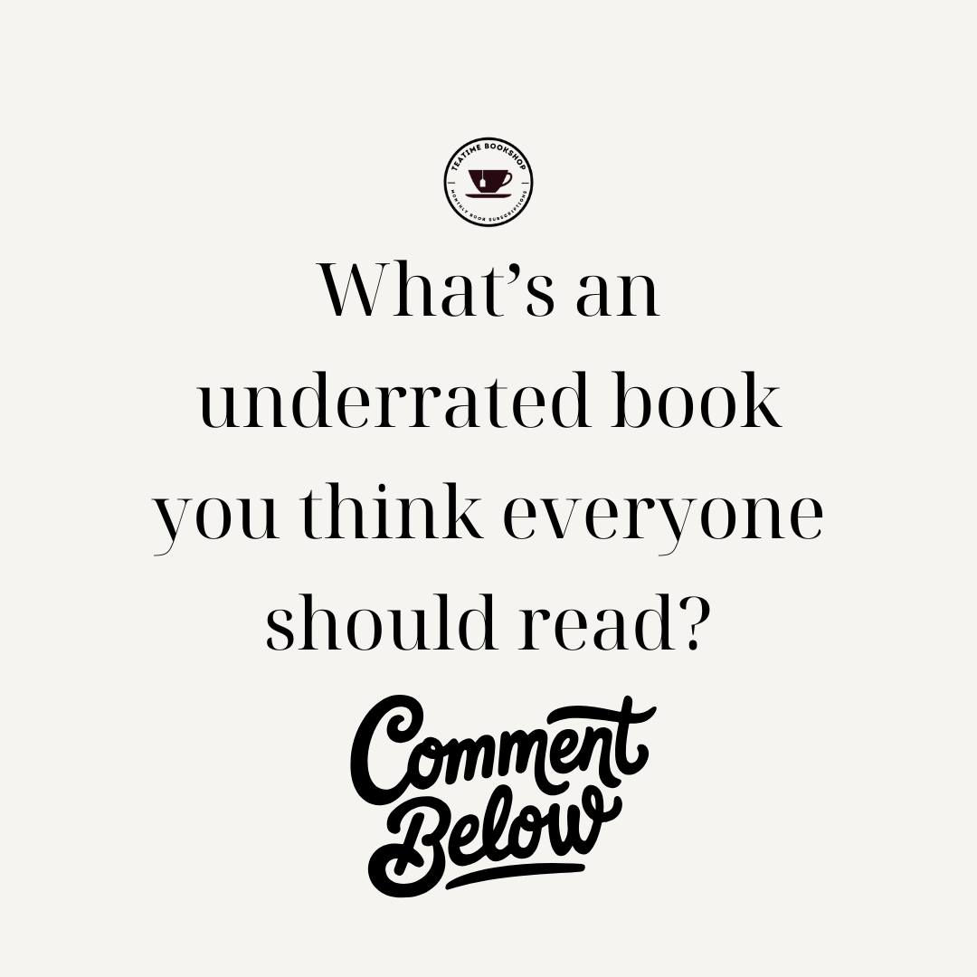 Let’s build the ultimate underrated... - Tea Time Bookshop | Facebook