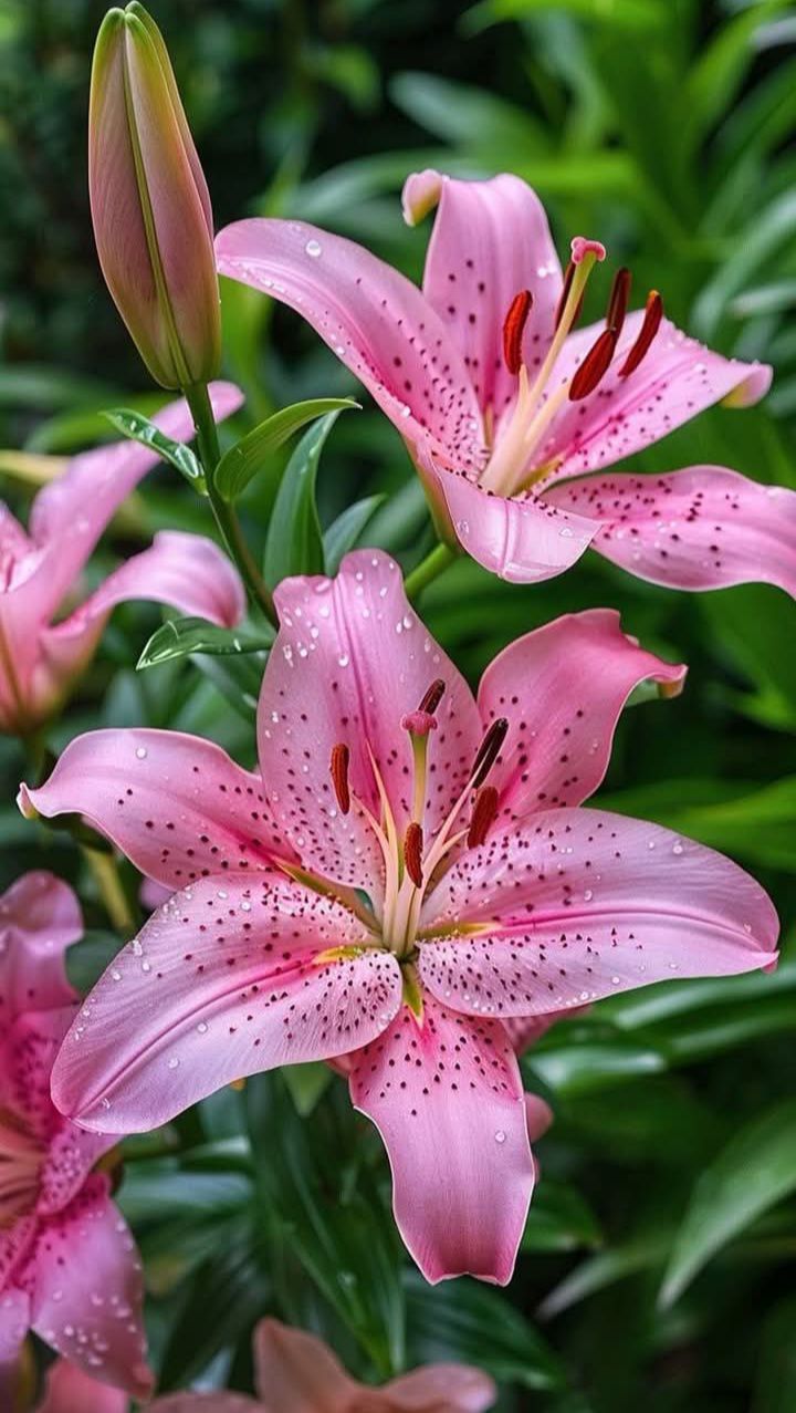 Lilium lancifolium, tiger lilies from Japan