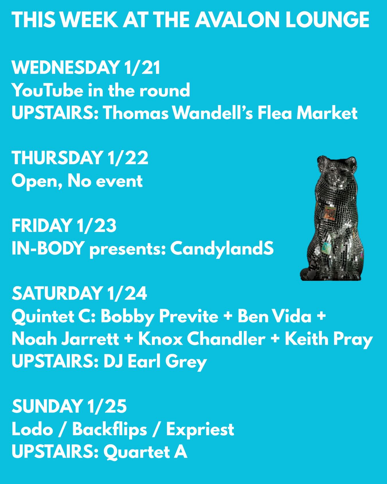 WEDNESDAY 1/21 YouTube in the round *** 7:30PM, Free A digital 