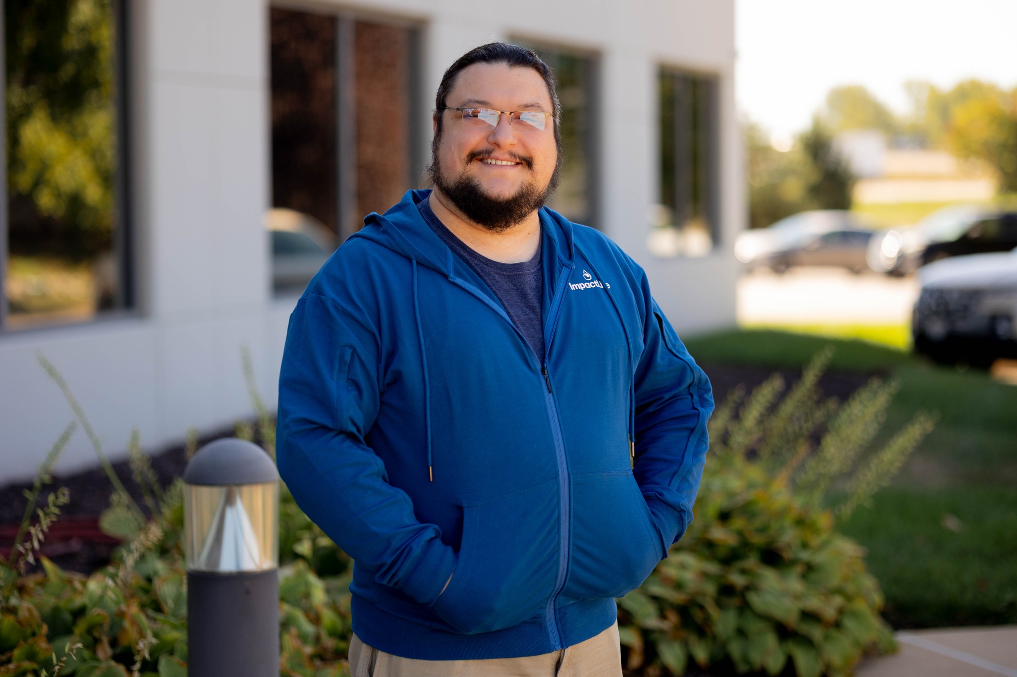 A hoodie you can actually keep on while you donate. This hoodie