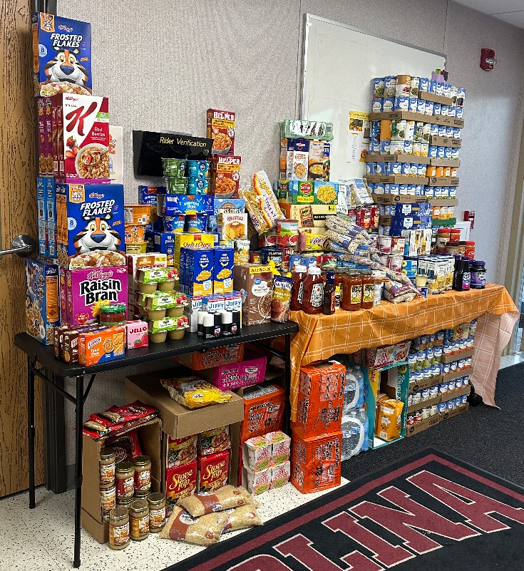 Centenary - You see all that food -- A drive sponsored by local school ...