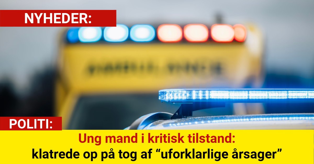 112 - 🔴Vidner i chok: Ung mand fik strøm gennem kroppen og brød i brand ...