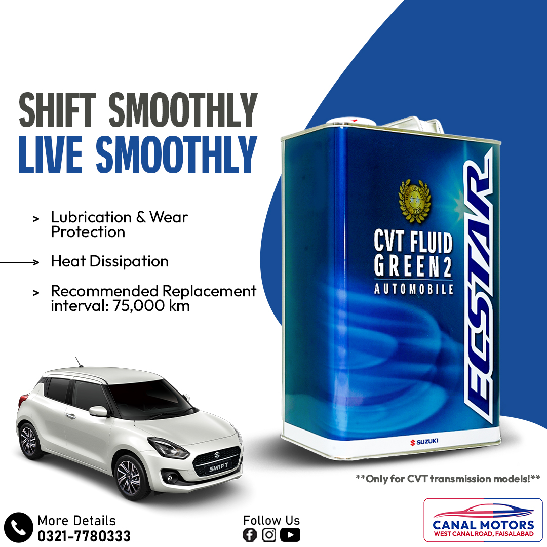 Protect your Suzuki's performance with Ecstar CVT Fluid Green 2