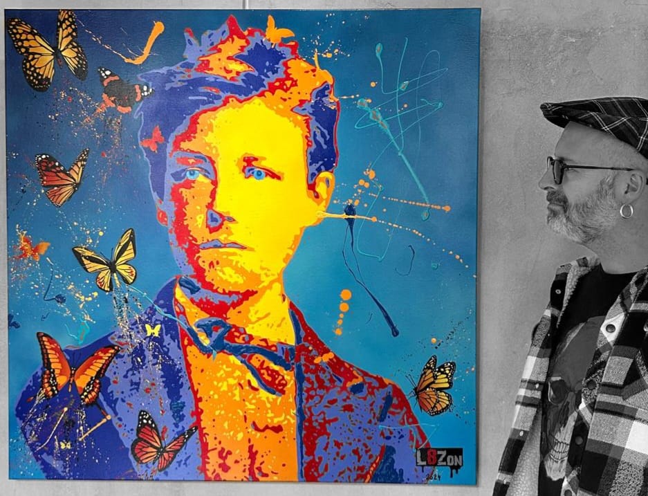 Impression Sur Toile Arthur Rimbaud - Poster Poète Moderne, Décoration Murale Salon 50x70cm