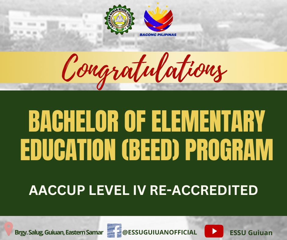 𝗘𝗦𝗦𝗨 𝗚𝘂𝗶𝘂𝗮𝗻... - Eastern Samar State University Guiuan Campus | Facebook