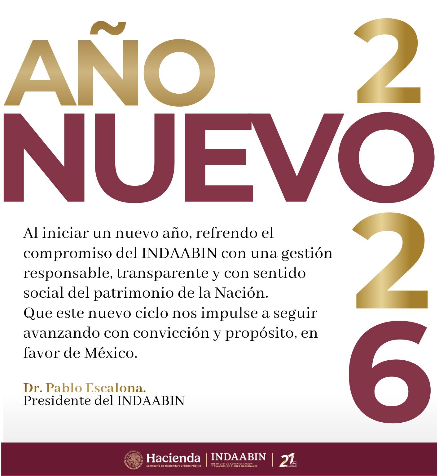 INDAABIN, Instituto de Administración y Avalúos de Bienes Nacionales