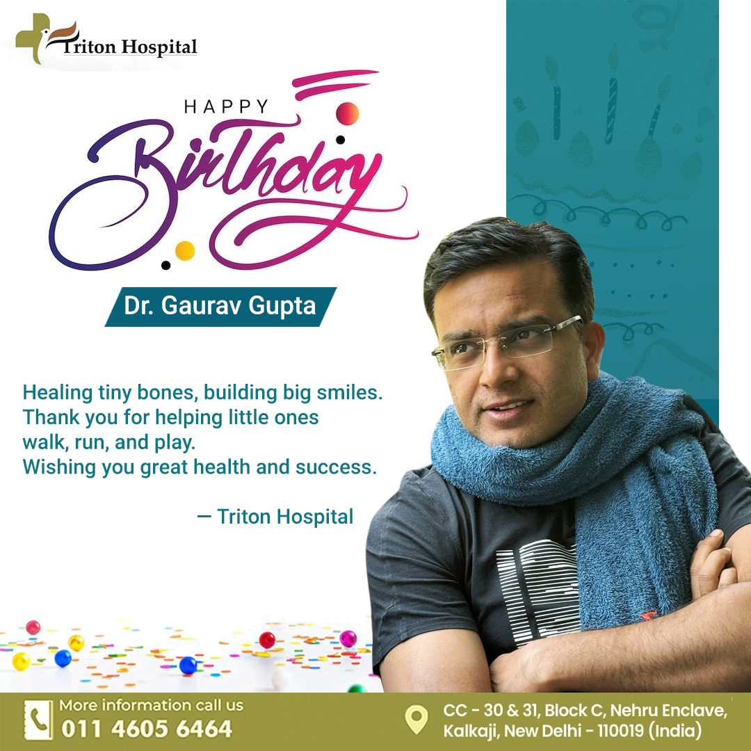 Triton - Happy Birthday, Dr. Gaurav Gupta! 🩺👣 From first steps to ...