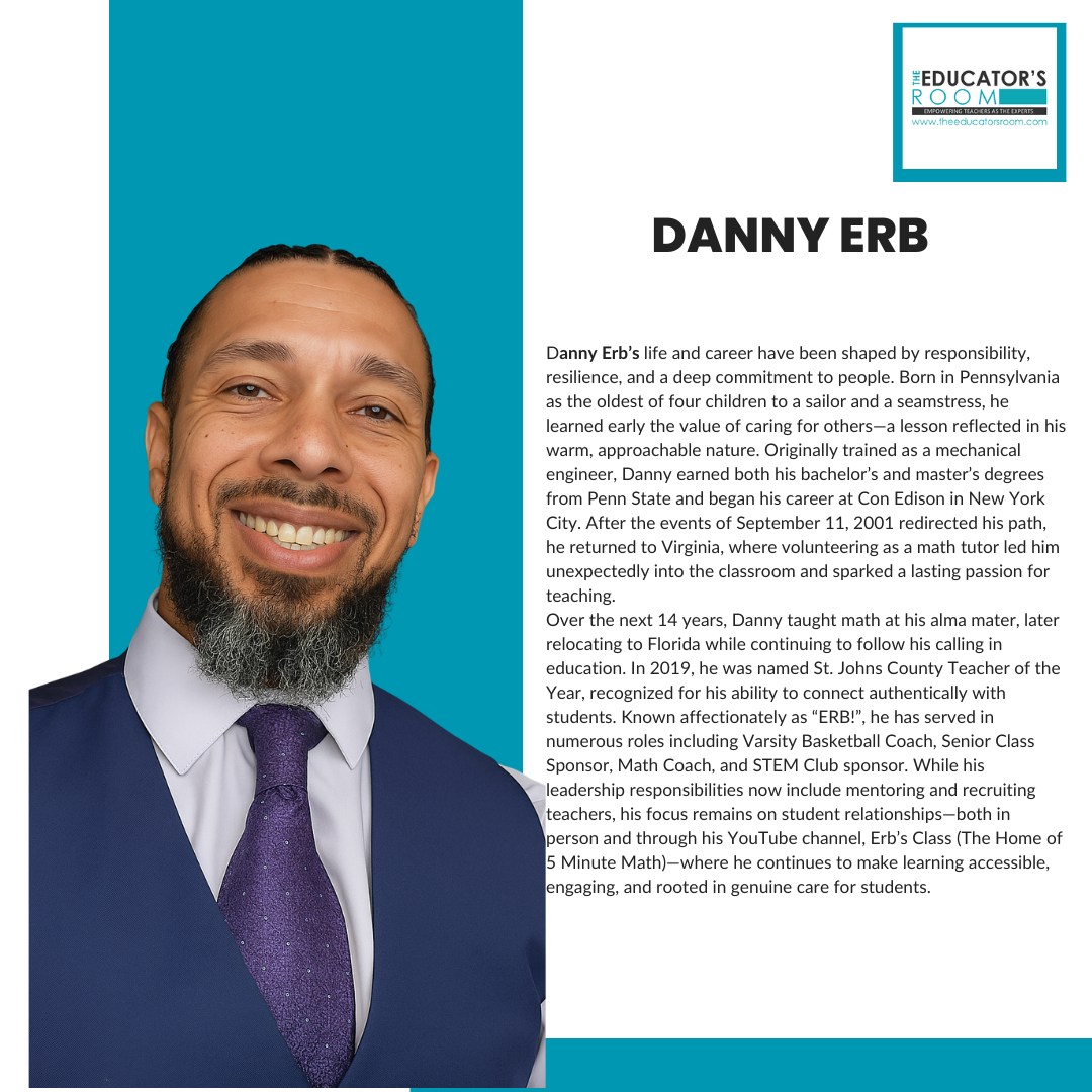 Meet Danny. Danny Erb was born in... - The Educator's Room | Facebook