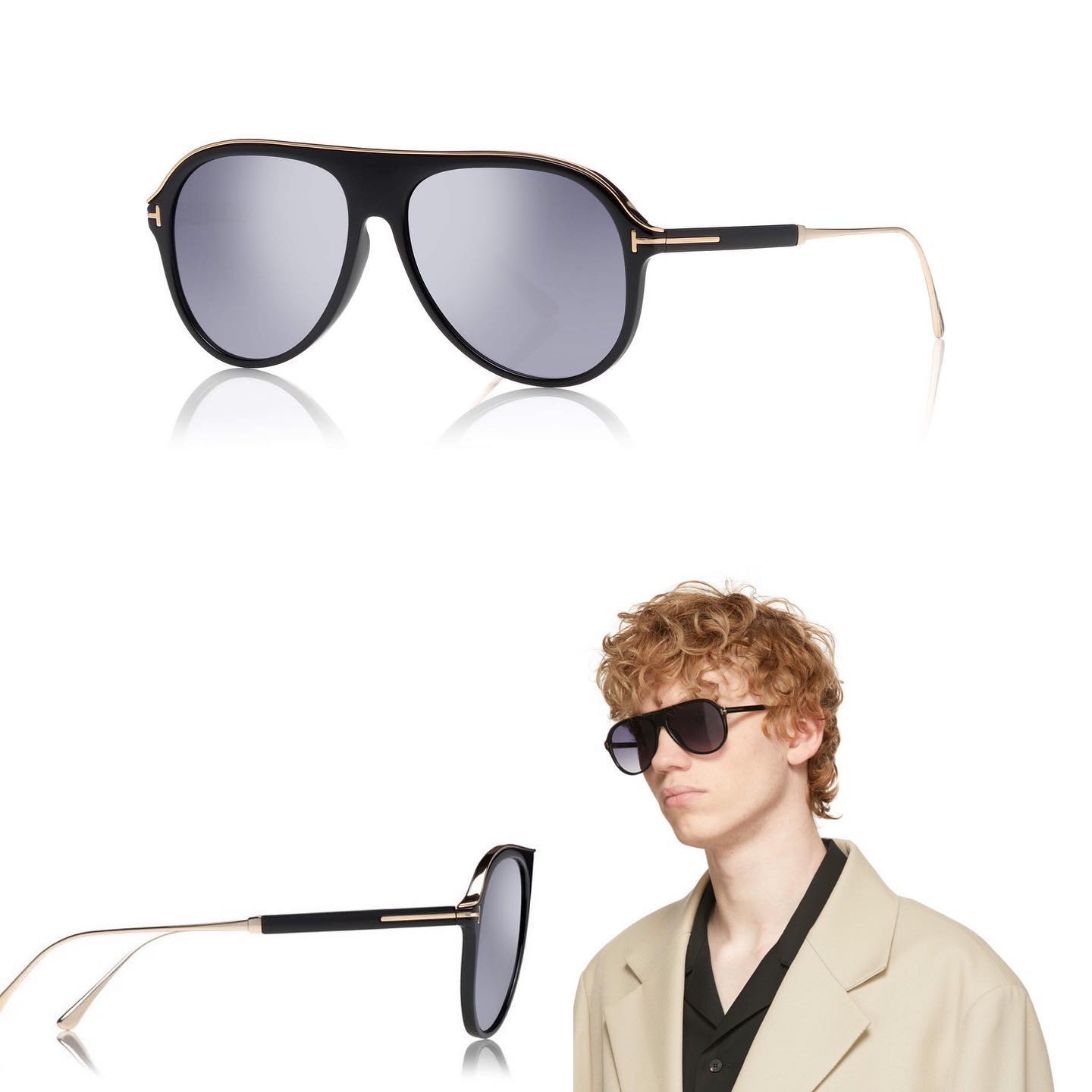 Maui Jim Beaches Sunglasses - Polarized Aviator, Asian Fit, Titanium Frame