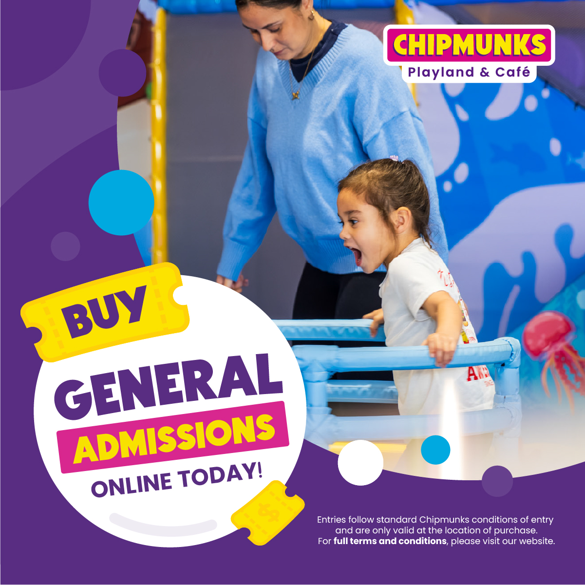 Chipmunks - 📲 Buy General Admission Online Make entry a breeze! Pre ...