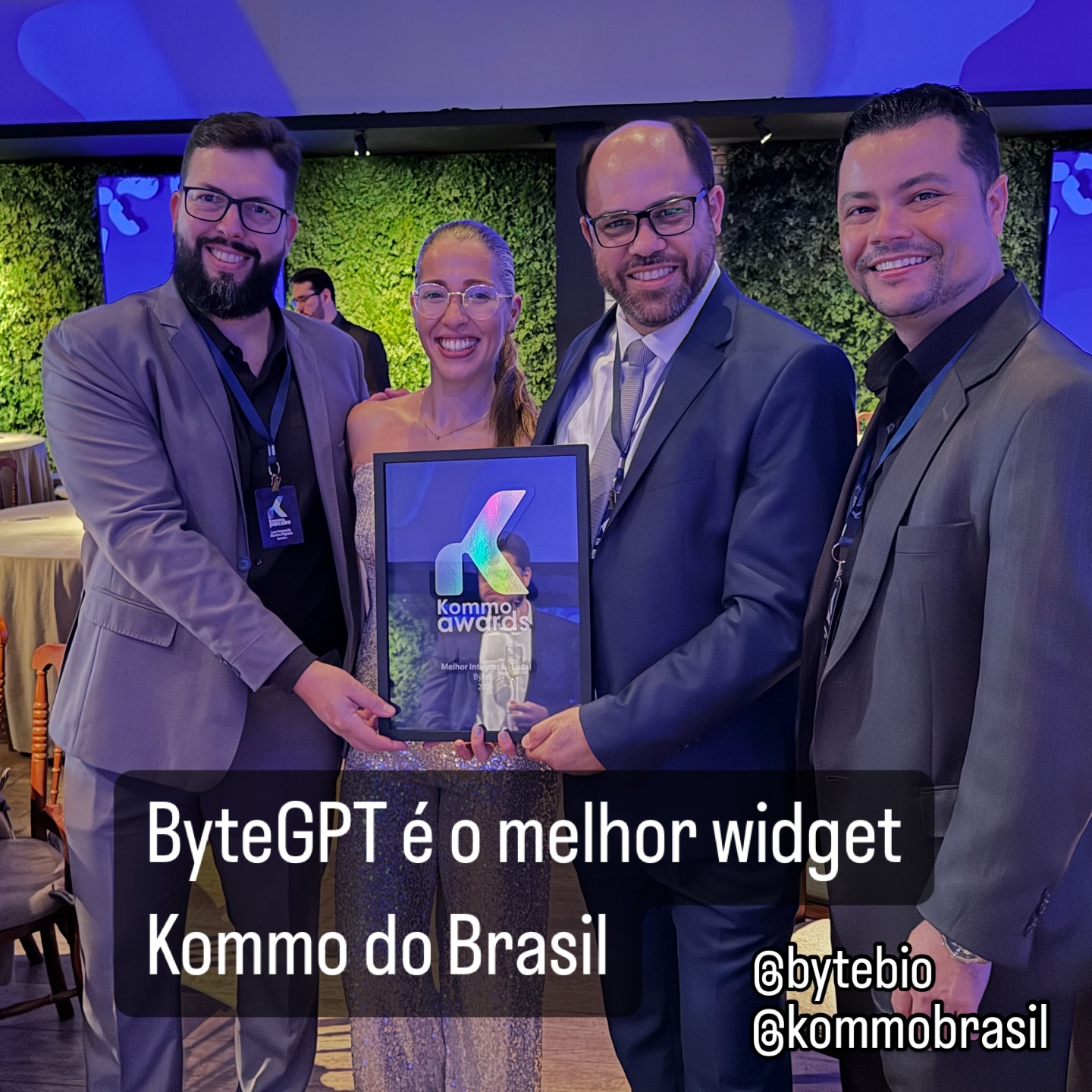 Bytebio - Recebemos o prêmio de melhor integração do Brasil, no Kommo ...