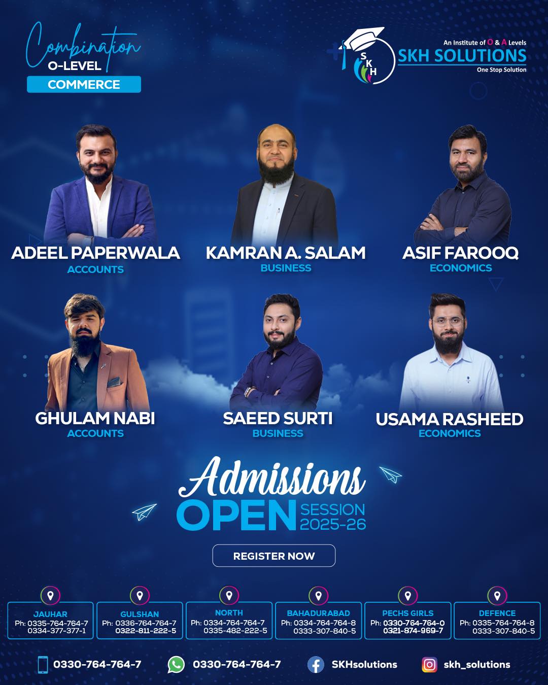 SKH - O-Level Commerce Combinations – Admissions Open | Session 2025–26 ...