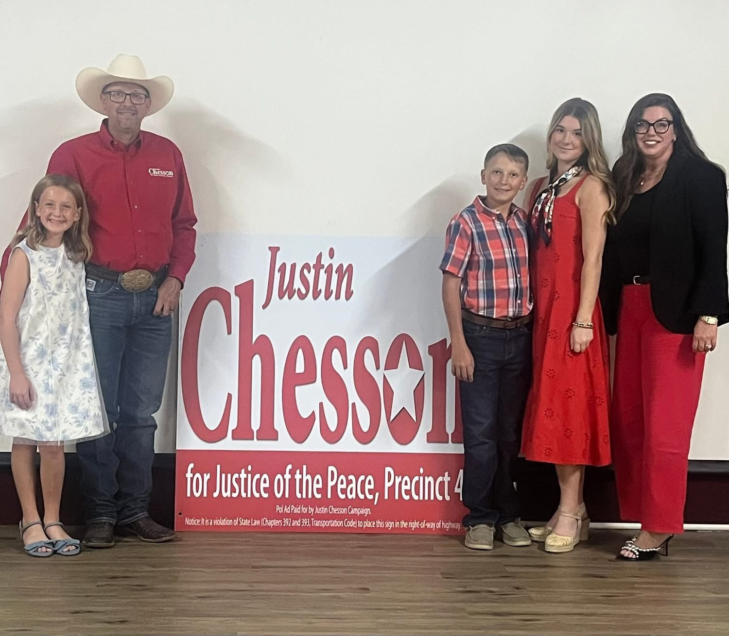 Justin Chesson Justice of Peace Pct. 4 | Fannett TX