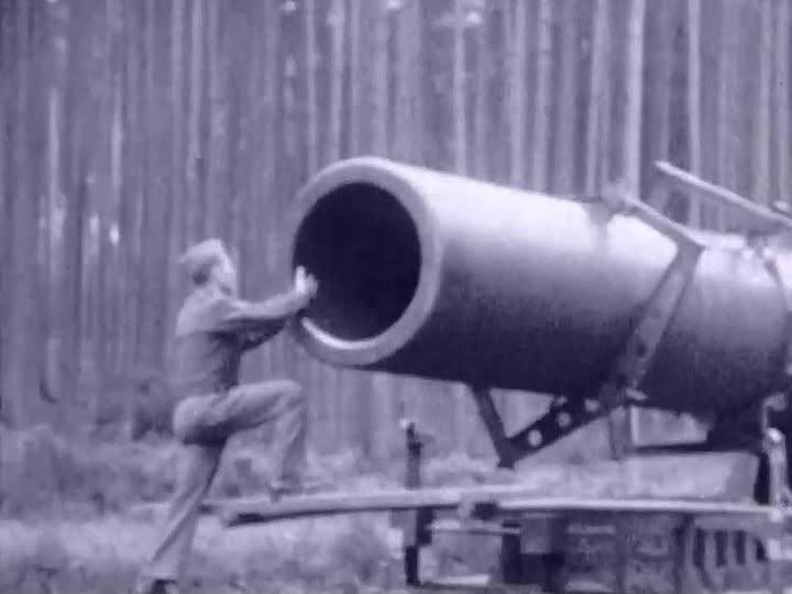 TankHistoria - A US soldier inspecting the muzzle of the German 1,500 ...
