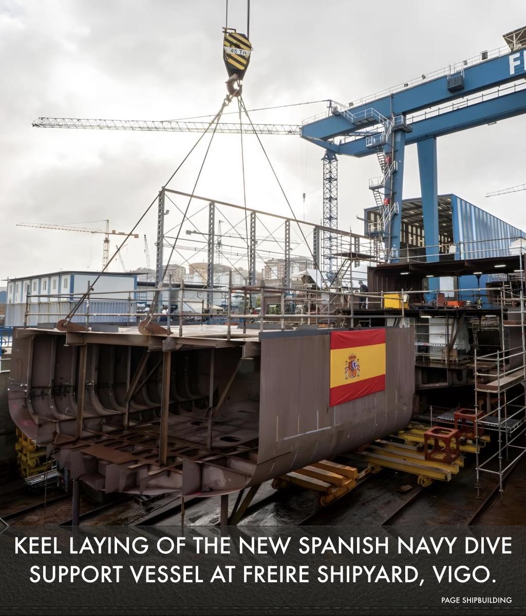 ꜱʜɪᴘʙᴜɪʟᴅɪɴɢ - Spain’s Freire Shipyard has laid the keel of a new dive ...